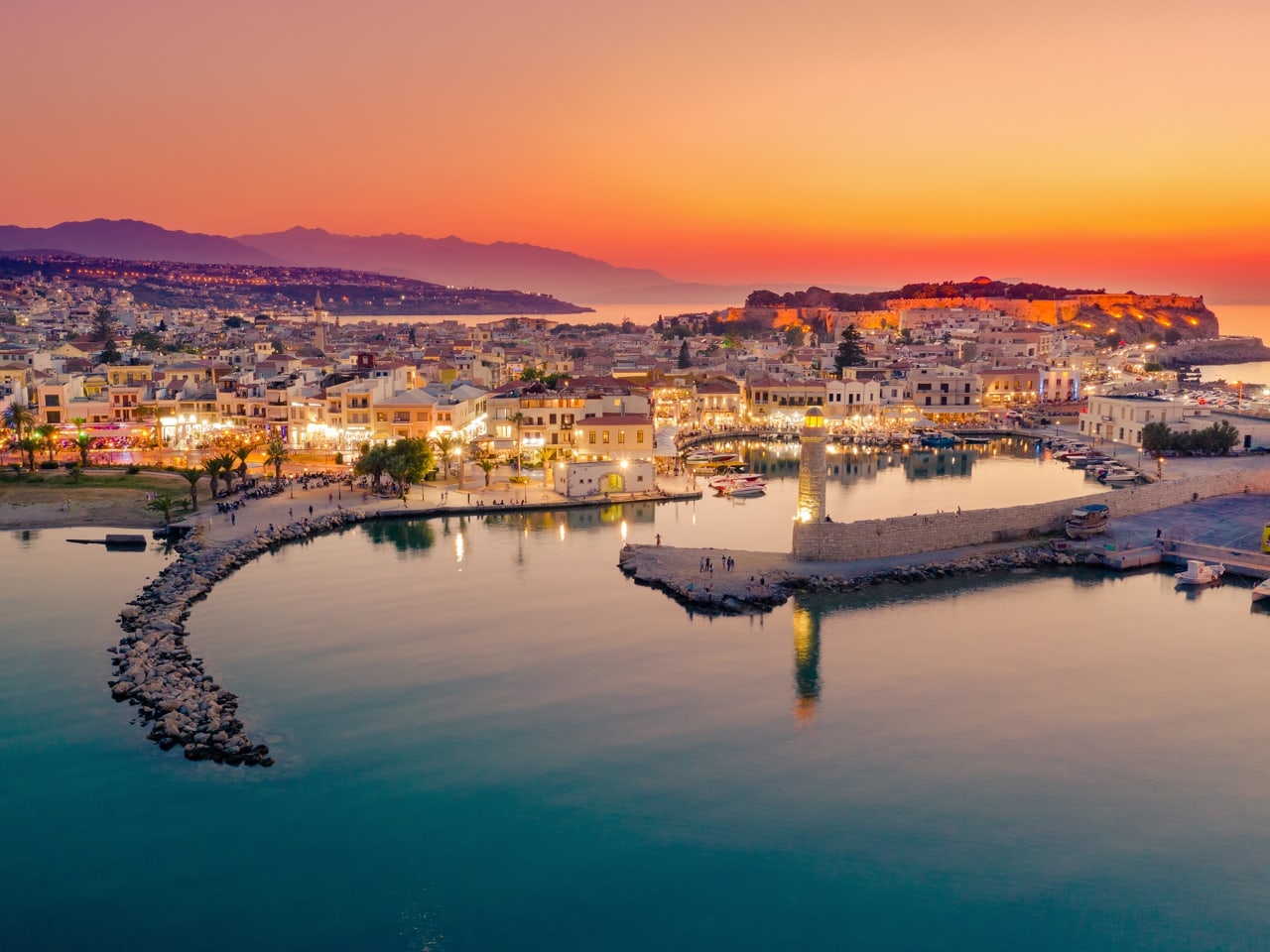 Rethymno old town and Venetial Harbour